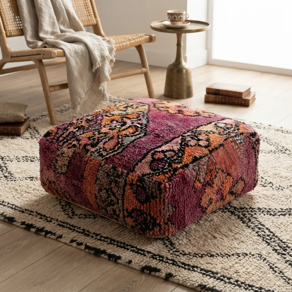 Vintage-pouf nro 12 Vintage-pouf nro 12