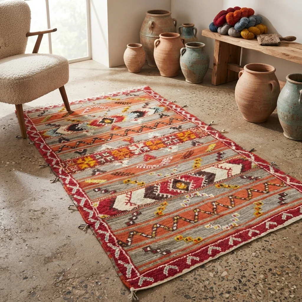 Berberimatto – Taznakht-kilim 2,30 m x 1,30 m Berberimatto – Taznakht-kilim 2,30 m x 1,30 m
