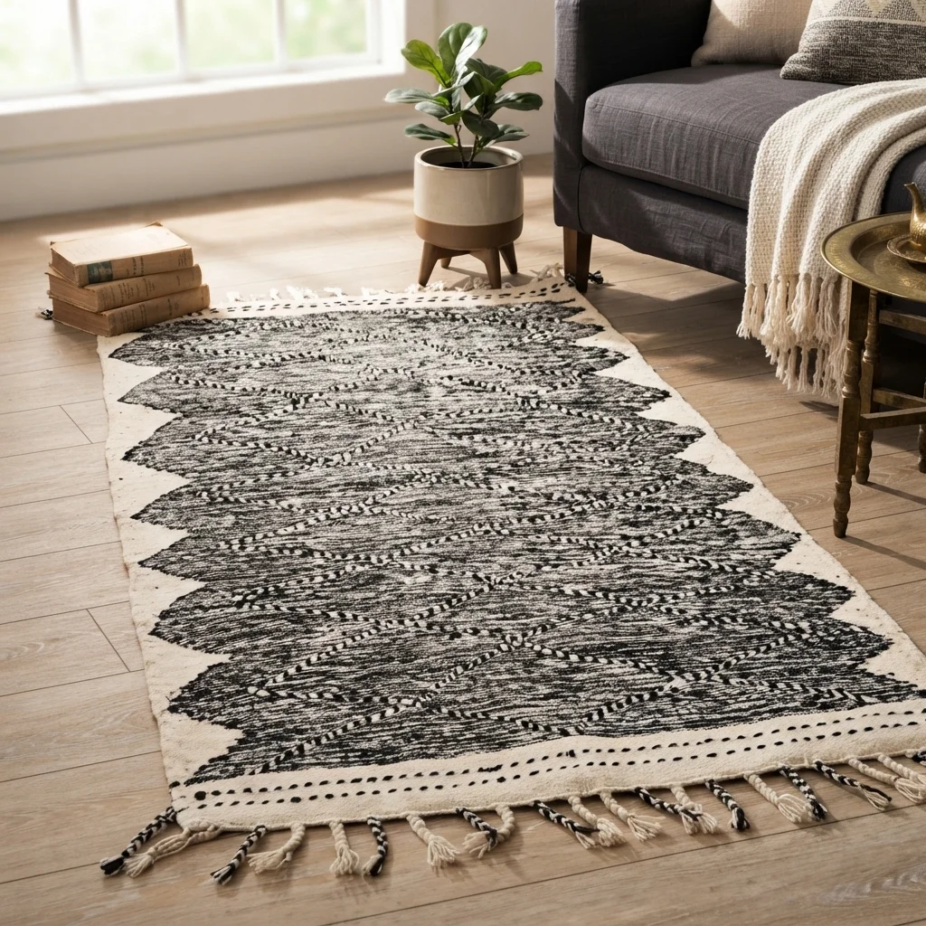 Berberimatto – Kilim Zanafi 1,51 m x 0,98 m Berberimatto – Kilim Zanafi 1,51 m x 0,98 m