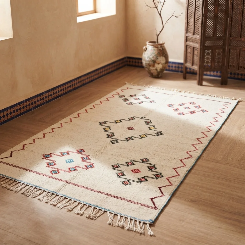 Berberimatto – Taznakht-kilim sametti 1,44m x 0,97m Berberimatto – Taznakht-kilim sametti 1,44m x 0,97m