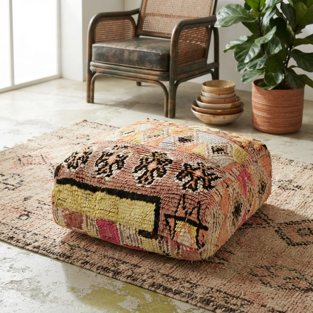 Vintage-pouf nro 3 Vintage-pouf nro 3
