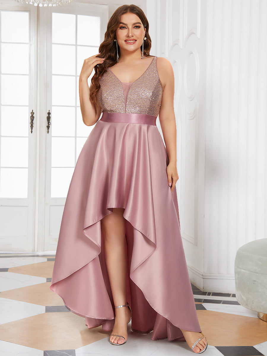 Räätälöity koko Seksikäs Sparkling Halter Prom Dress