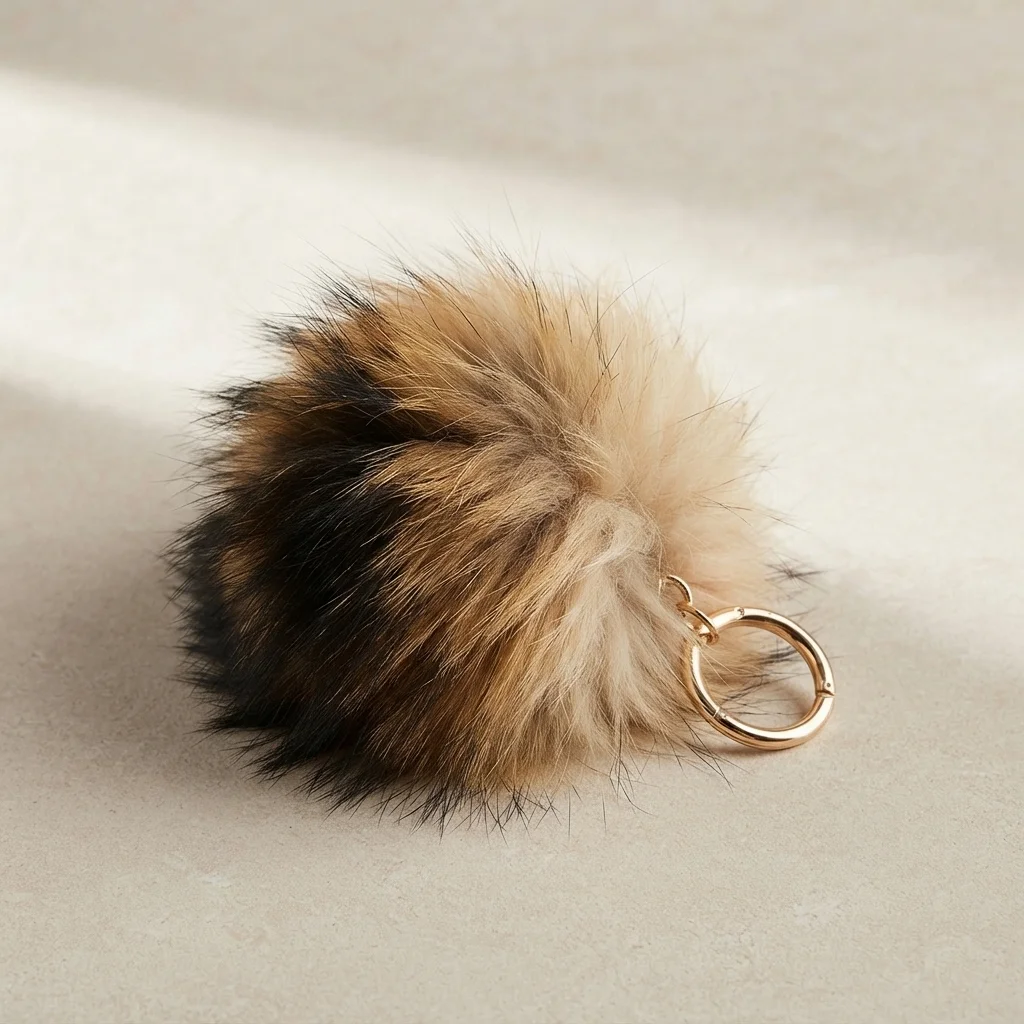 Breloc Pompon – Blană Naturală