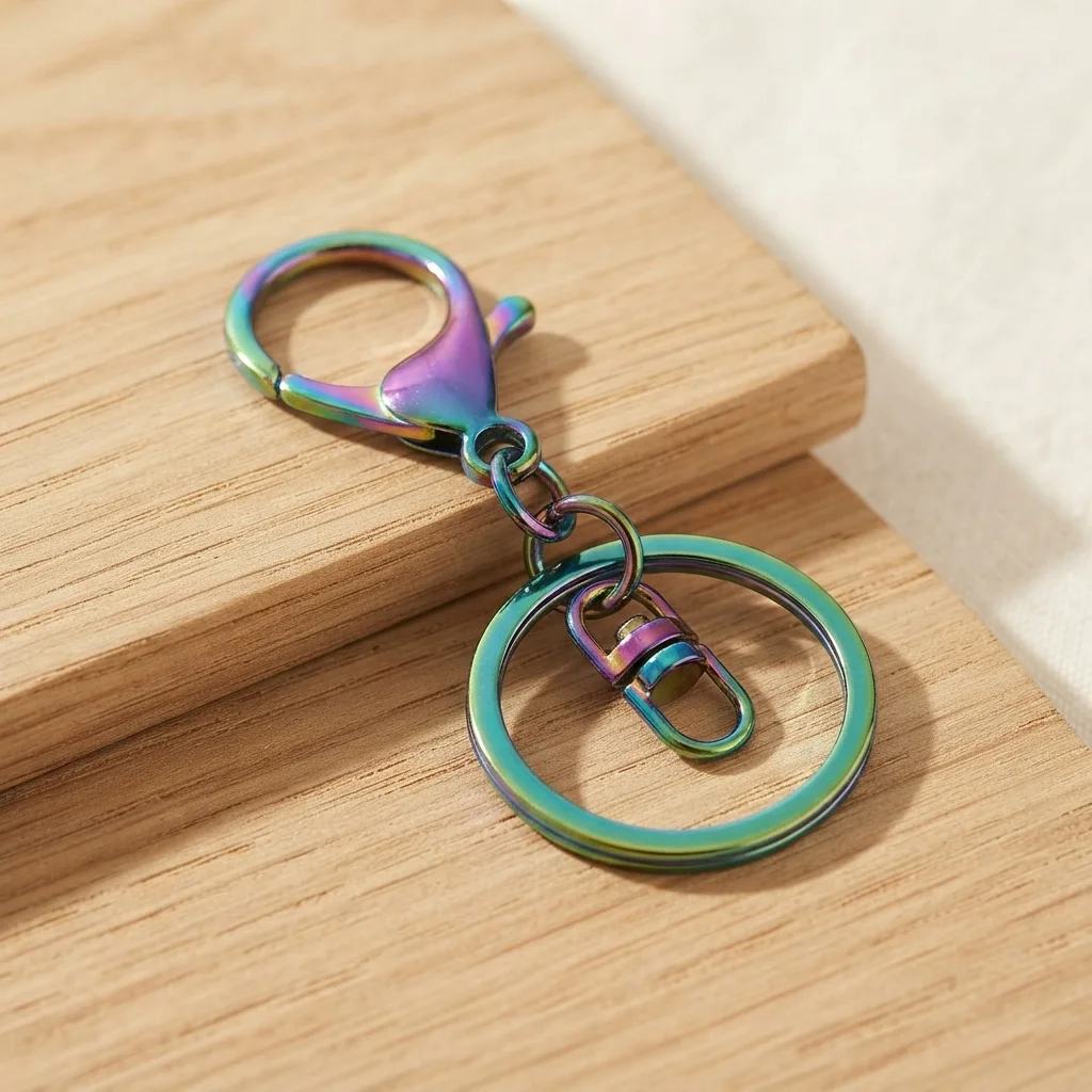 Agățătoare breloc – Carabină Inel 30mm Vârtej Multi-Culori