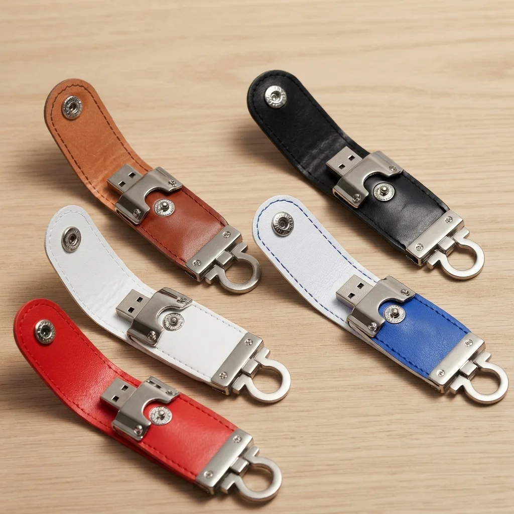 Breloc USB Piele