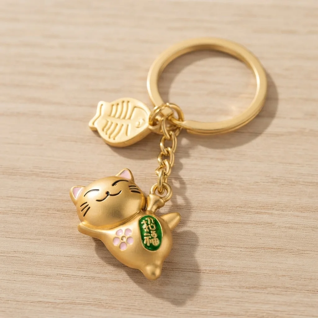 Breloc Pisică Norocoasă Mani The Lucky Cat