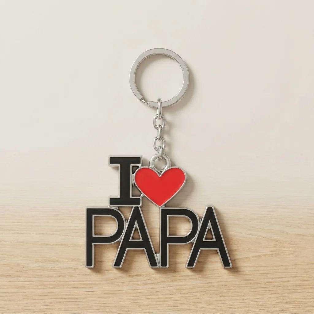 Apák napi kulcstartó – I Love Papa Apák napi kulcstartó – I Love Papa