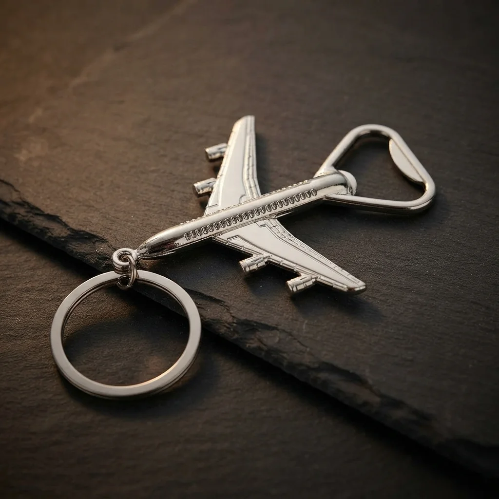 Breloc deschizător – Avionul (Oțel)