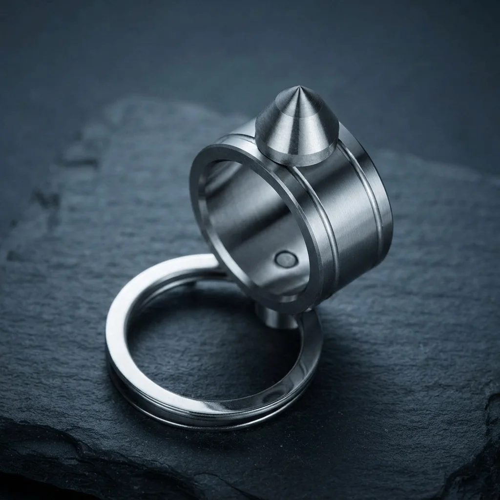 Breloc Multifuncțional – Spărgător de geamuri (Tungsten)