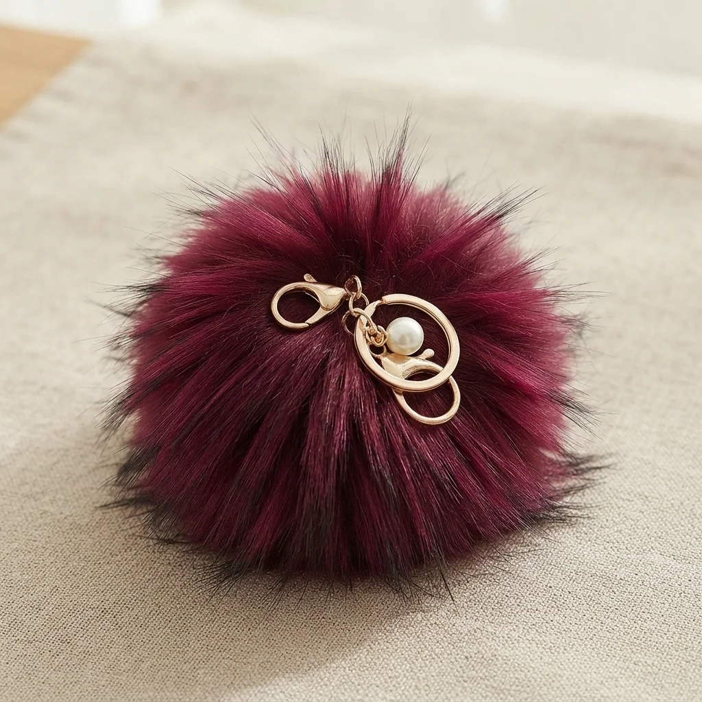 Breloc Pompon – Bordo