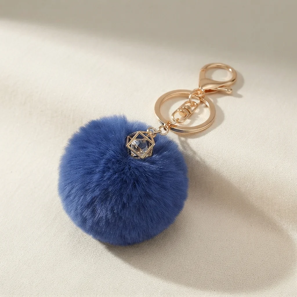 Breloc Pompon – Albastru