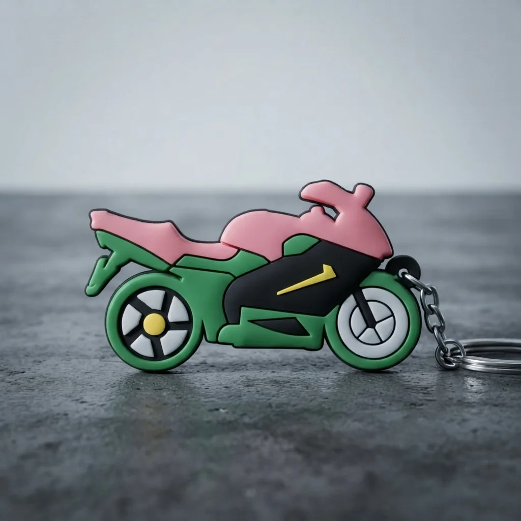 Breloc Moto – Sportiva Colorată