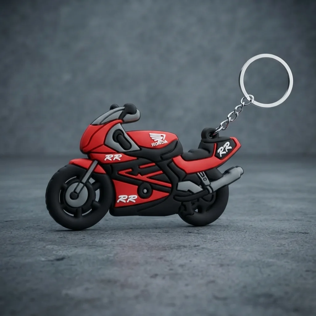 Breloc Moto – RR Roșu și Negru