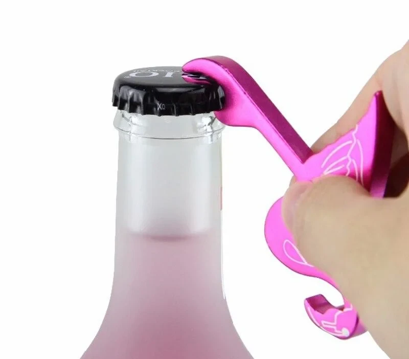 Breloc deschizător – Flamingo (Aluminiu)