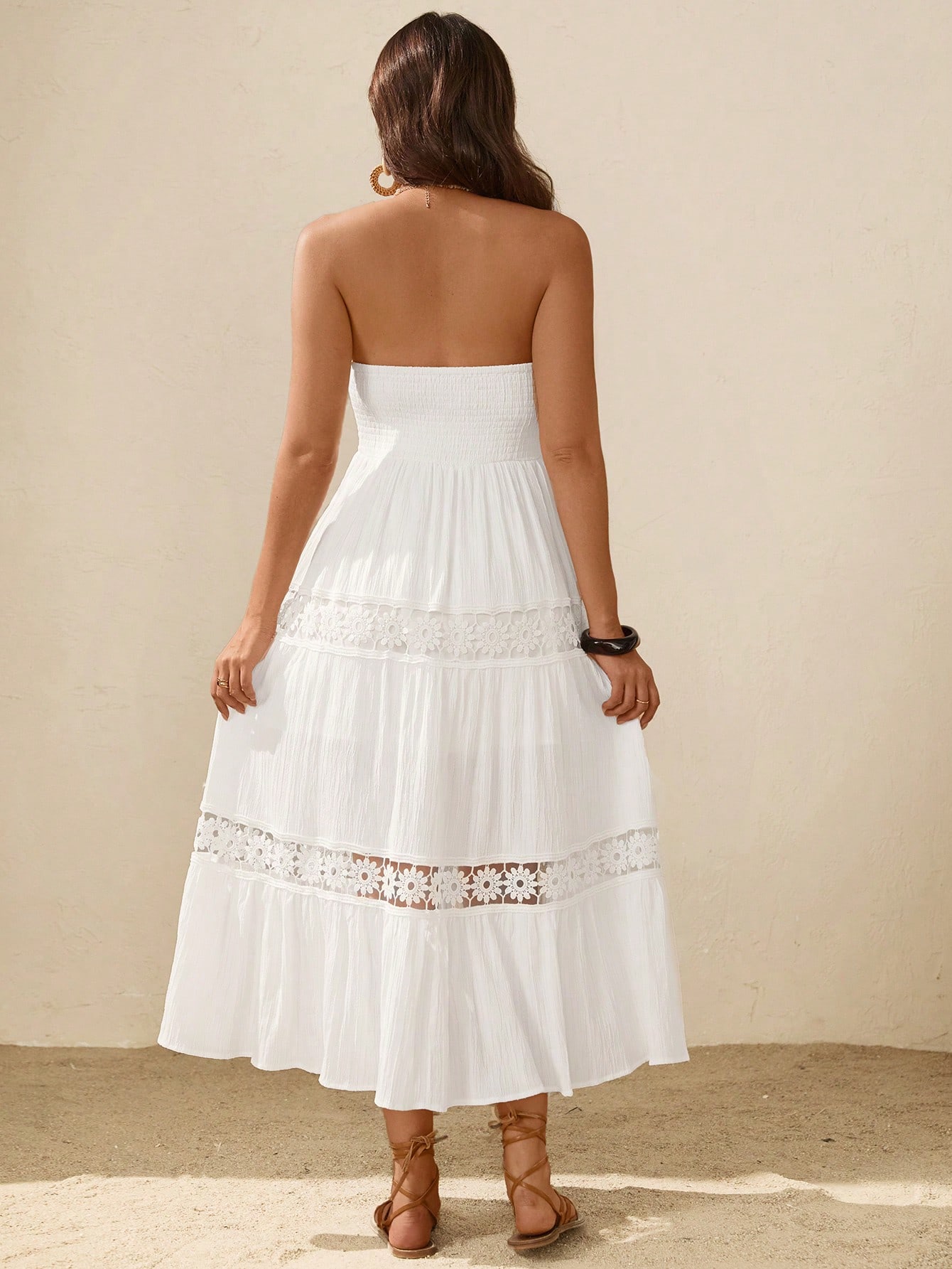 Femeile gravide curea stațiune design contrast dantelă halter rochie, haine de maternitate