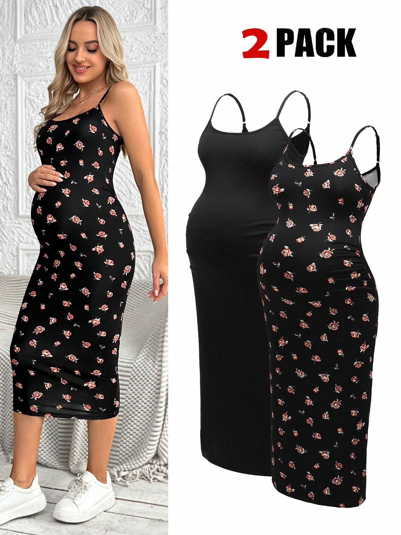 Rochie de vară pentru gravide fără mâneci pentru vacanță și plajă