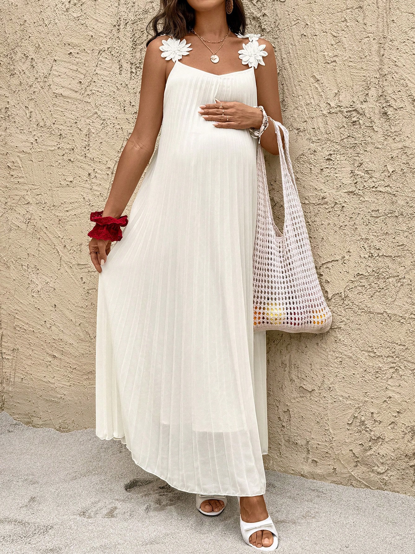 Rochie boho rochii de maternitate rochie maxi albă rochie maxi albă rochii maxi albe rochii albe pentru femei femei rochii maxi rochii plisate