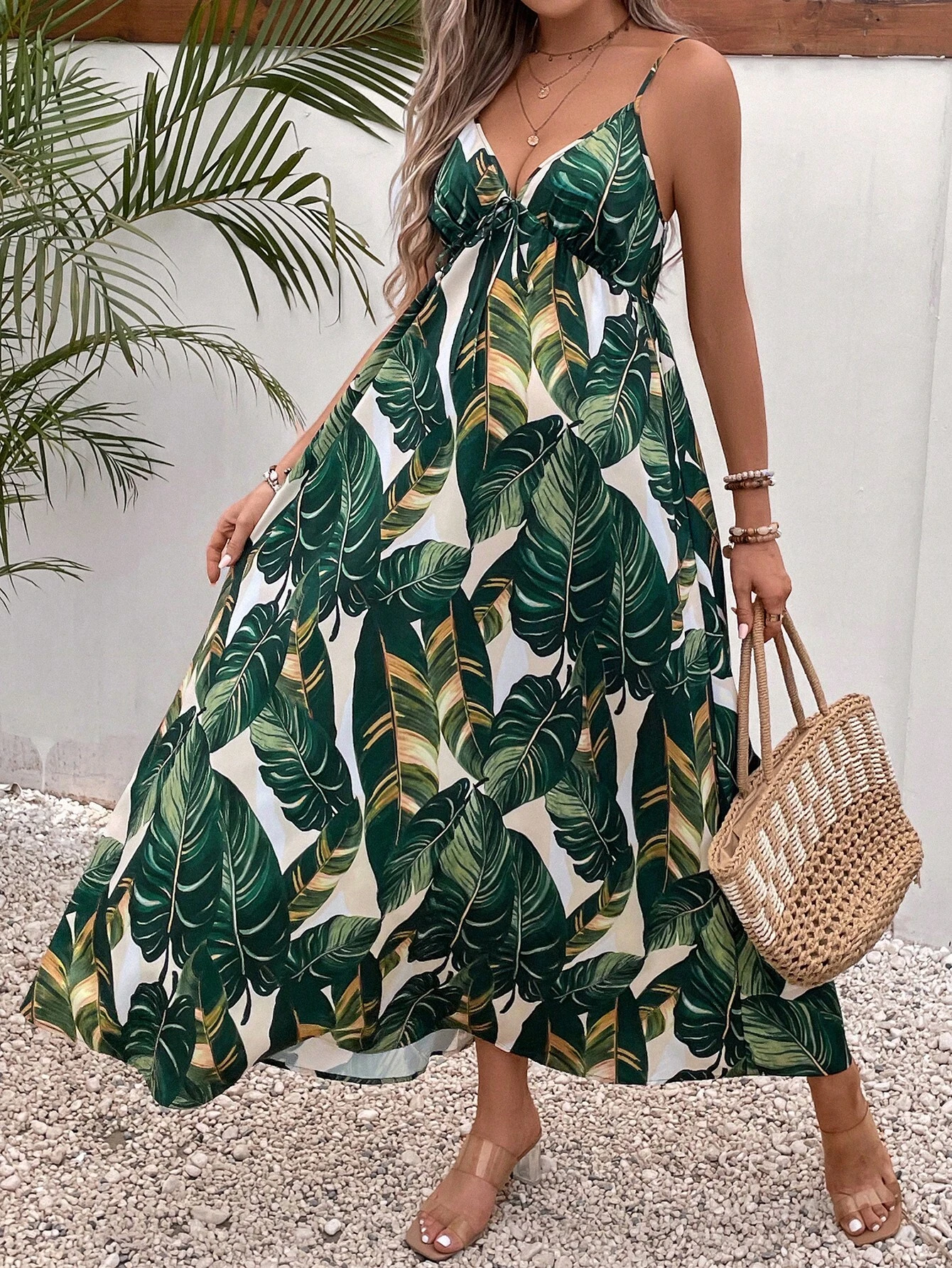 Rochie pentru gravide Rochie cami cu imprimeu tropical