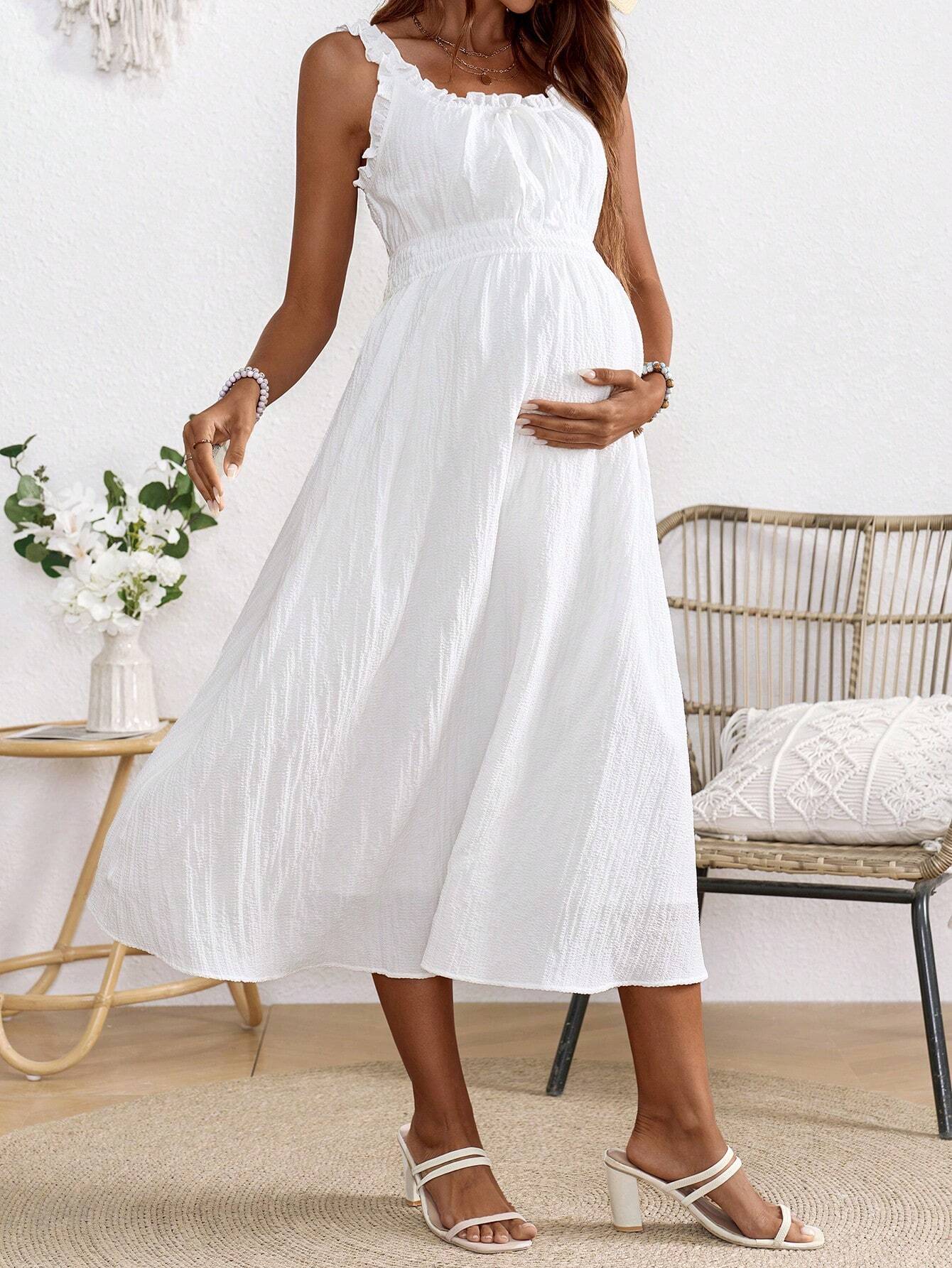 Graviditetskjole city getaway skulderstropp lead clean weave graviditetskjole