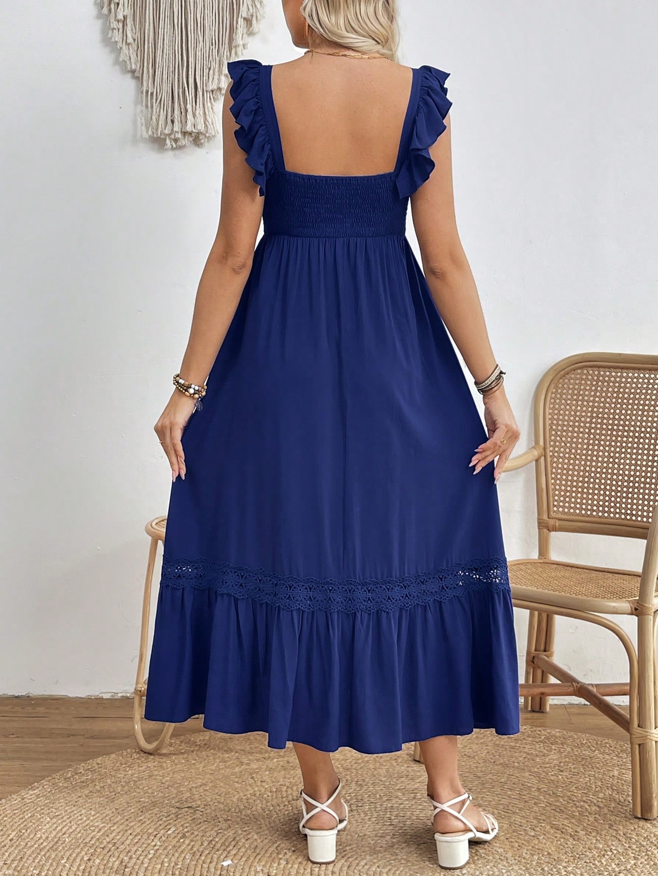Rochie pentru gravide rochie cu mânecă cap cu gât pătrat