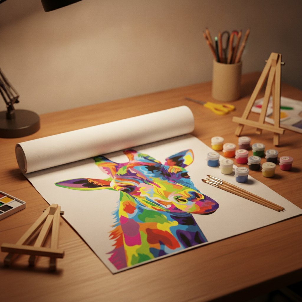 Pop art žirafa Pop art žirafa