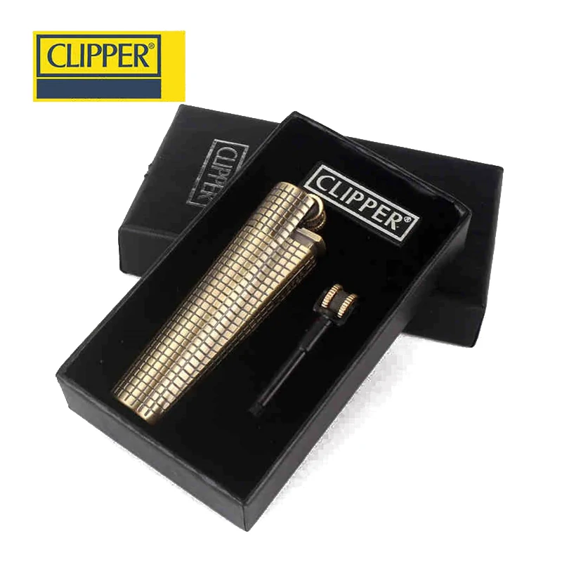 Clipper Metal Checkered Lighter