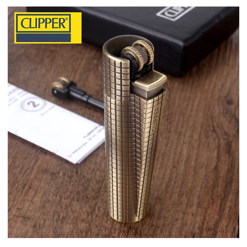 Clipper Metal Checkered Lighter