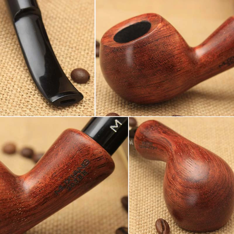 Bent Rhodesian pipe Ξύλο Kevazingo