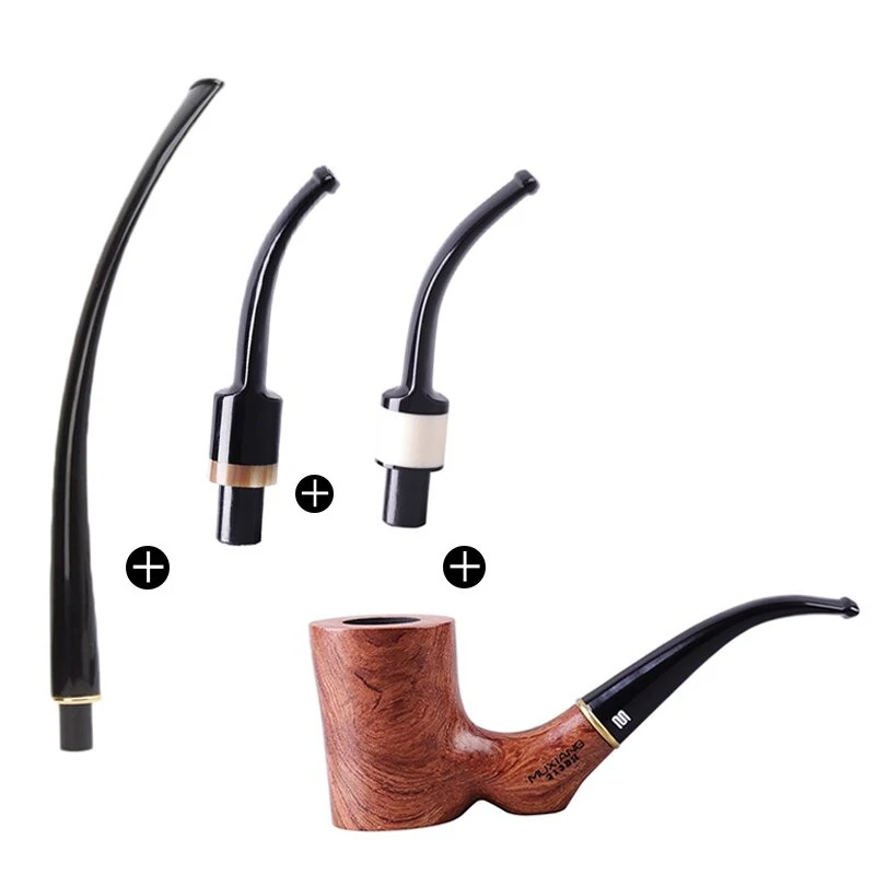 Palisanderpipe med 3 stilker og filter