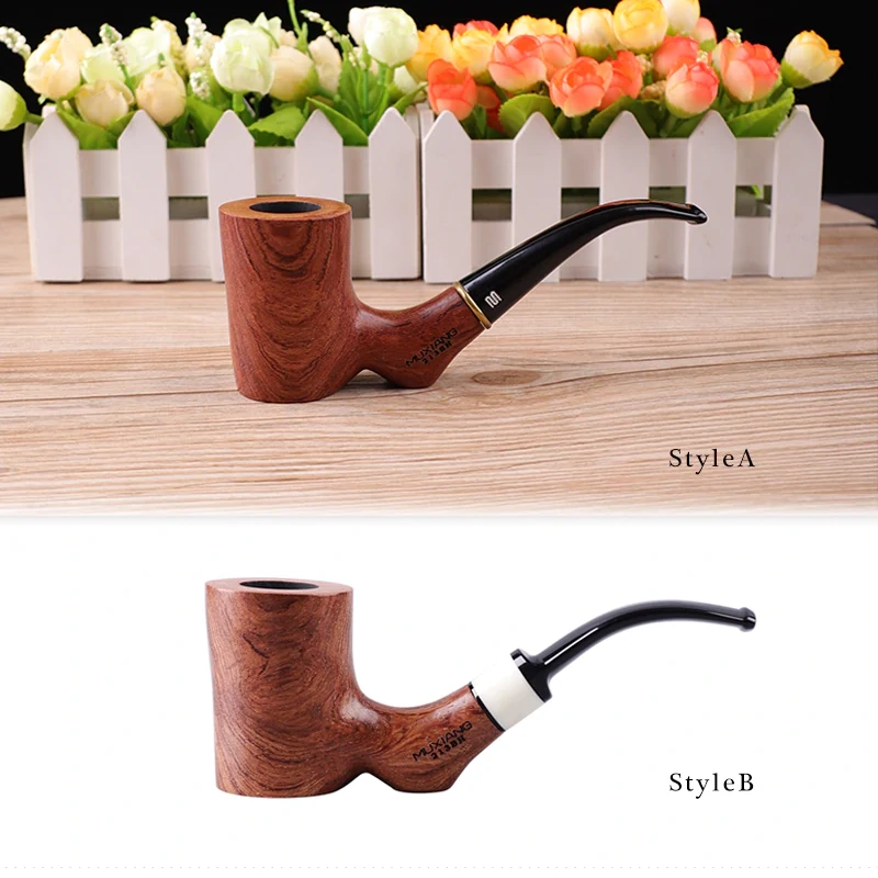 Palisanderpipe med 3 stilker og filter