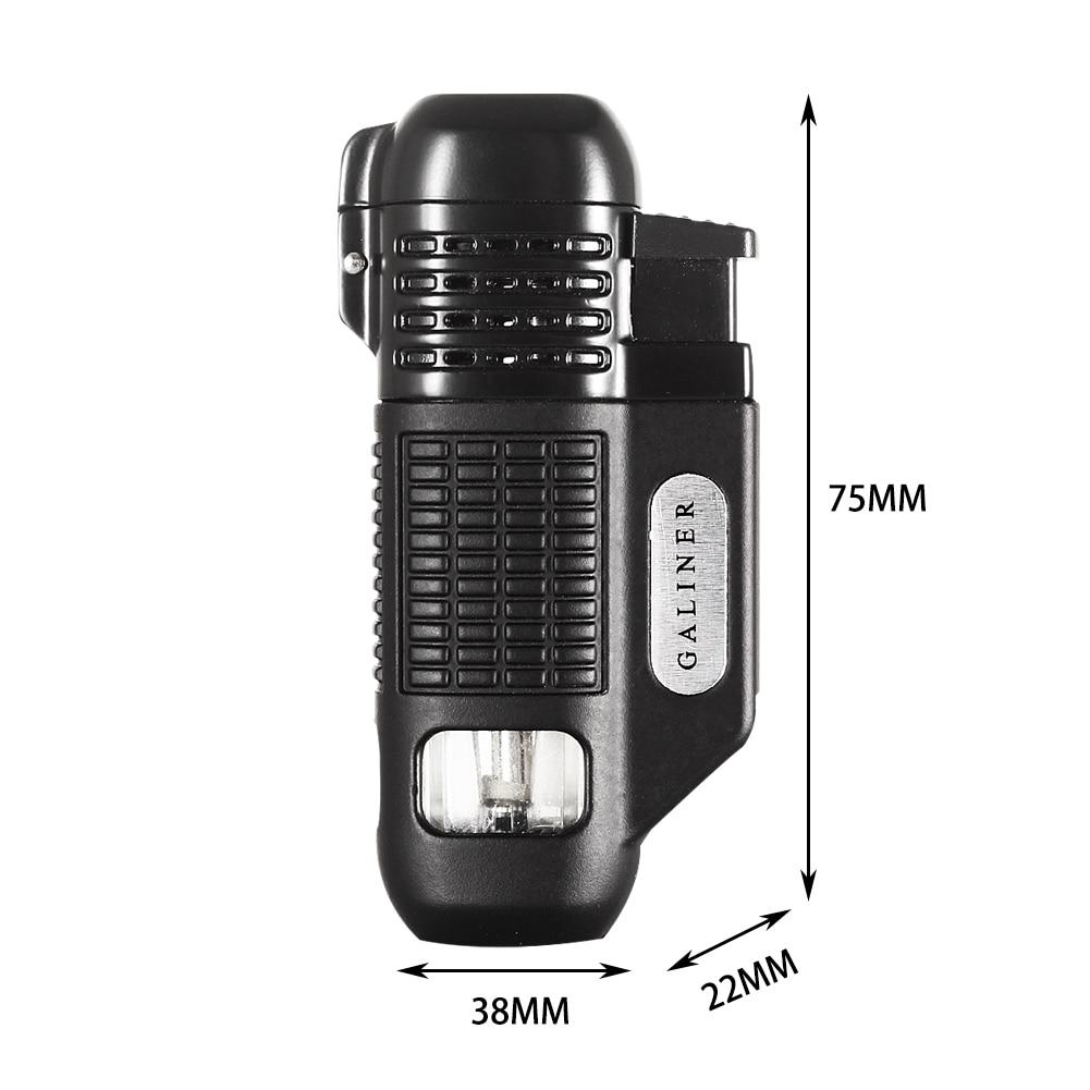 GALINER 4-Flammen-Feuerzeug und Zigarrenabschneider