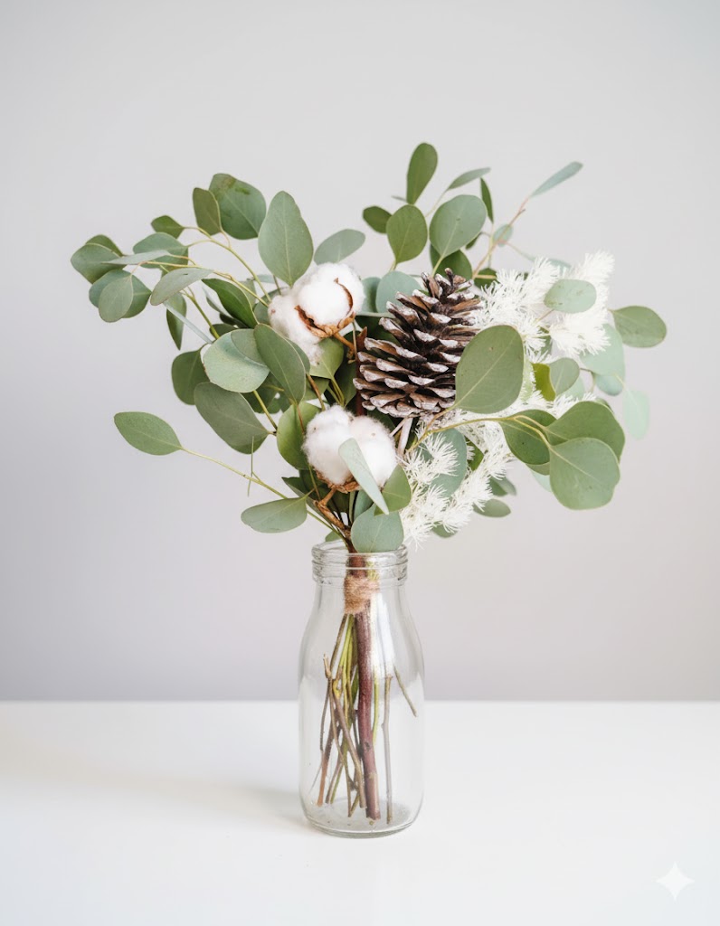 Sušená kytica Adam + váza