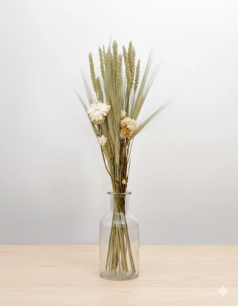 Mini kytica zo sušených prírodných kvetov