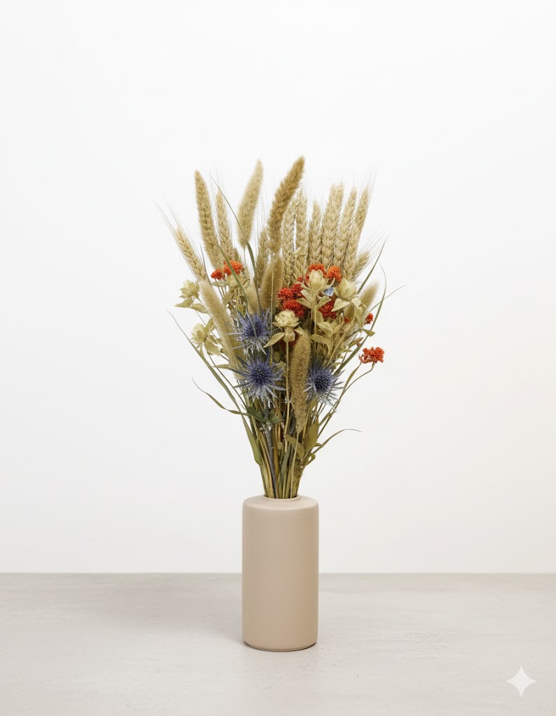 Mini kytica zo sušených oranžových kvetov