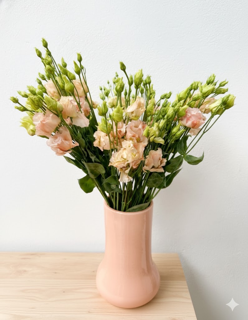 Lisianthus lososový (10 stoniek)