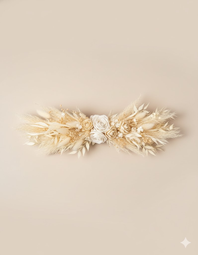 Vintage sušený šperk na chrbát