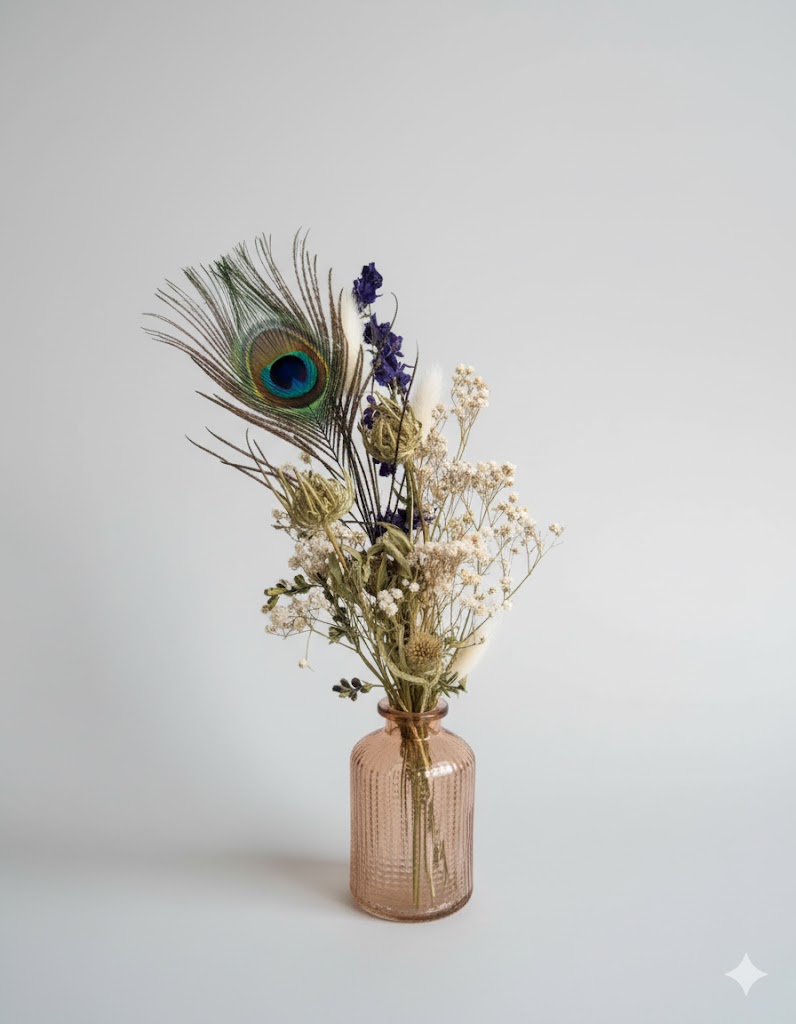 Sušená kytica mao + váza