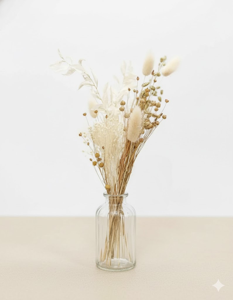 Sušená kytica Suzie + váza