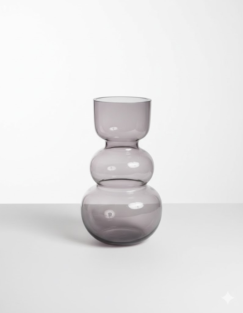 Váza Sacha sivá