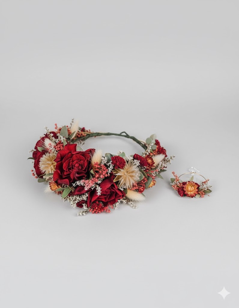 Náušnice zo sušených kvetov