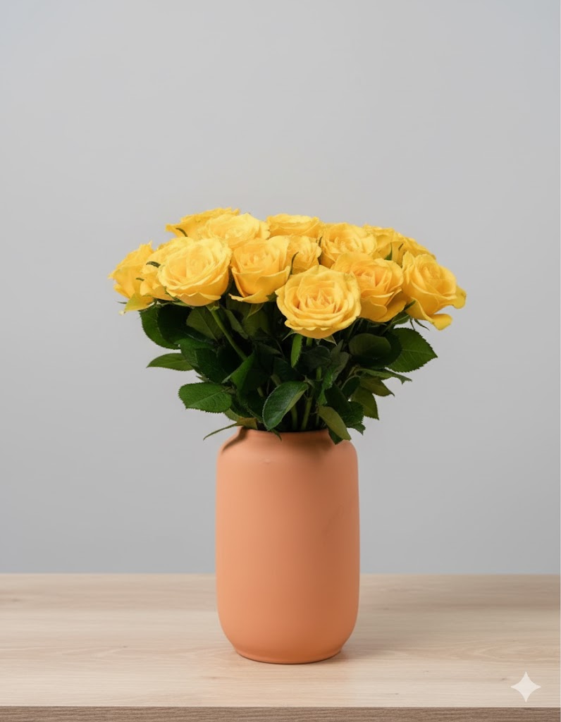 Žltá ruža (20 stoniek)