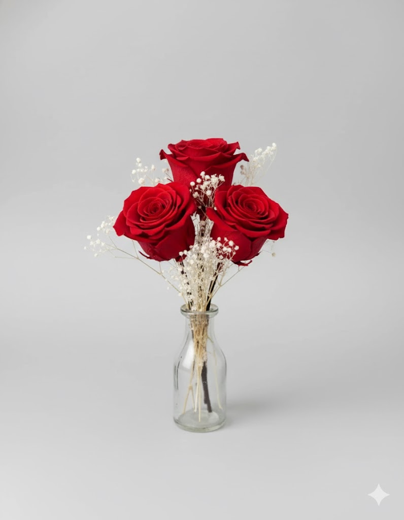 Večný kyticu Andrea + váza