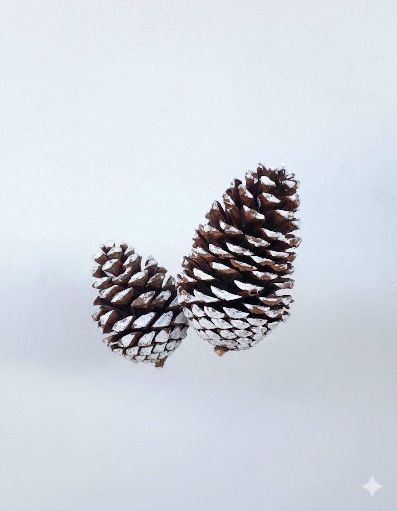 Bielené šišky (6 kusov)