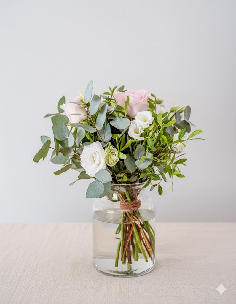 Stredový stôl Sarah v bledom ružovej farbe