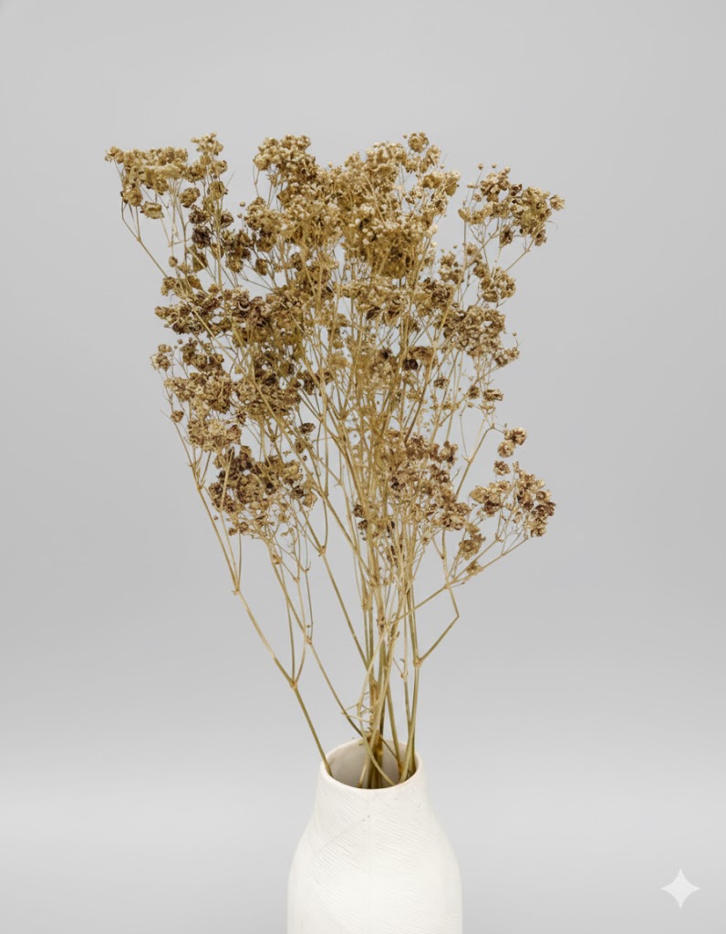 Sušená gypsophila zlatá (5 stoniek)