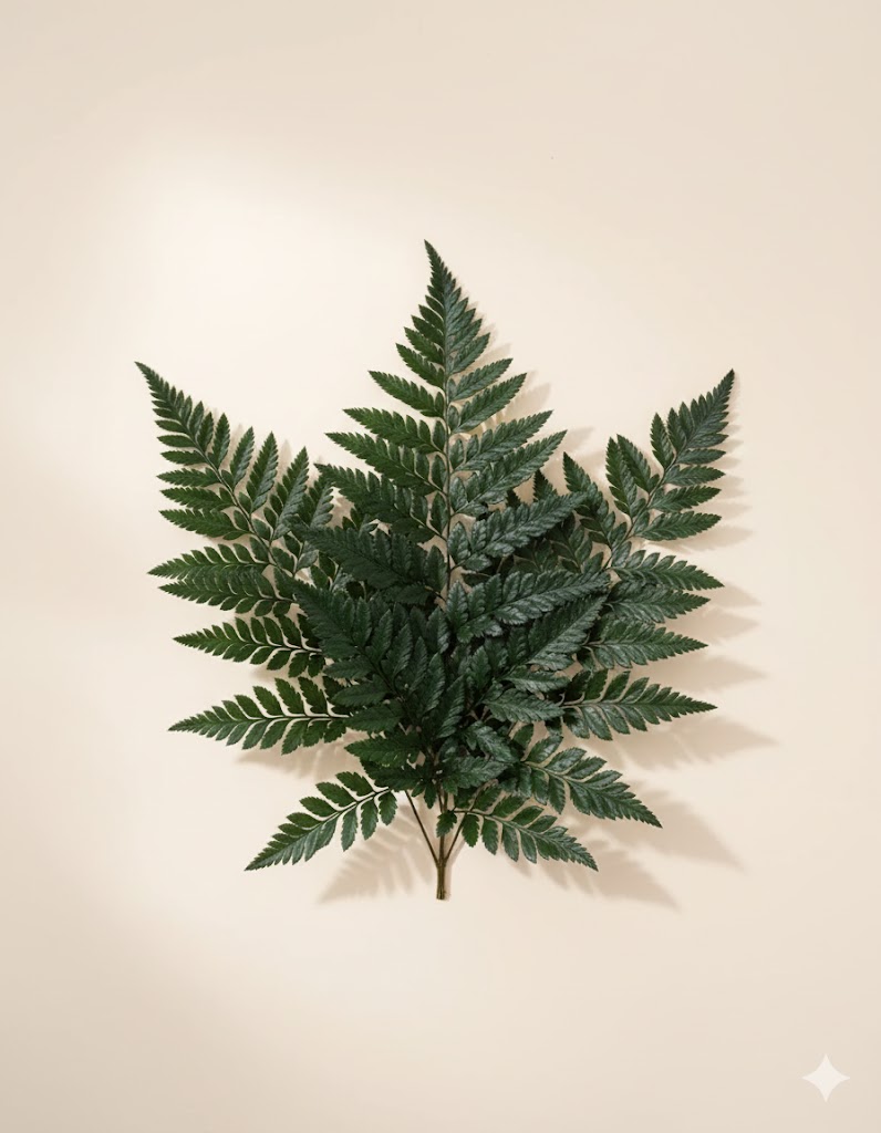 Stabilizovaná zelená papraď (6 stoniek)