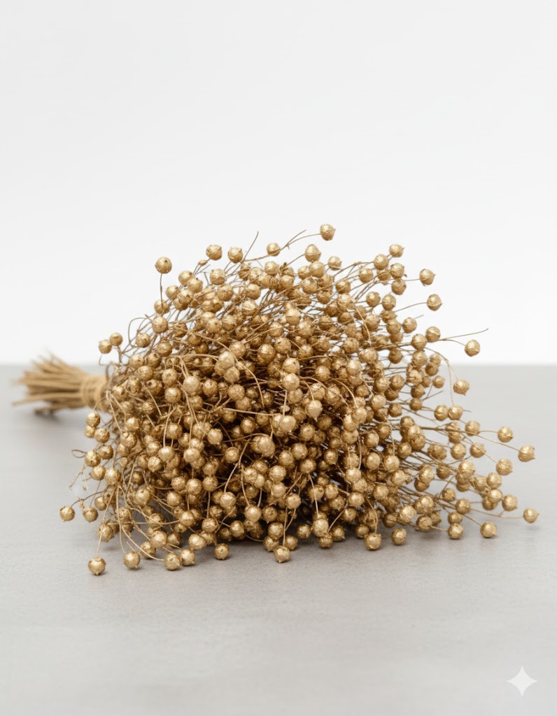 Sušený ľanový kvet, zlatý (100 g)