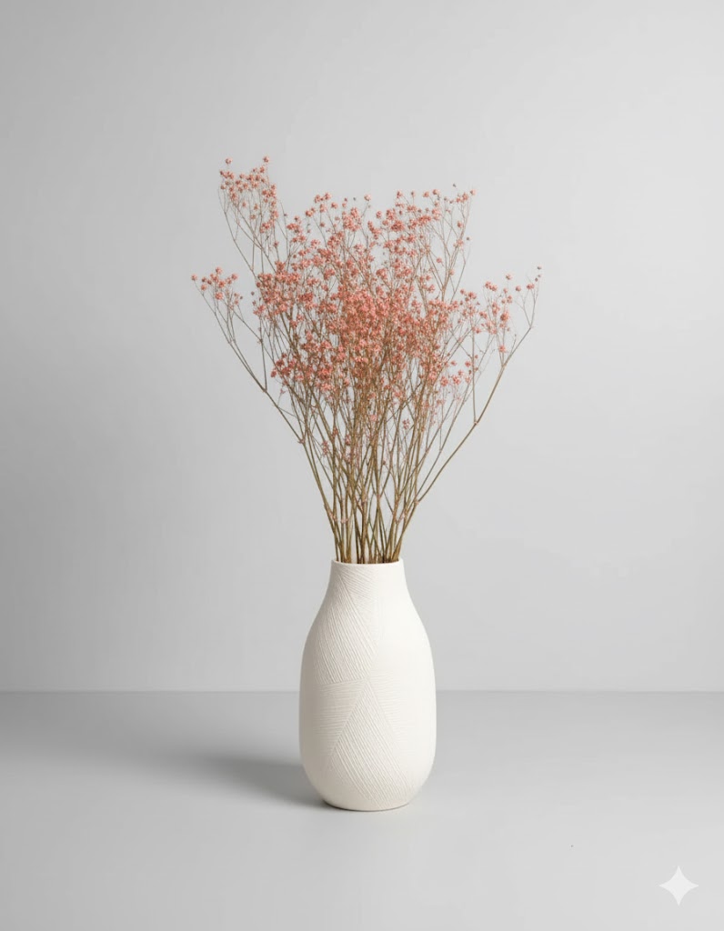 Sušená ružová gypsophila (5 stoniek)