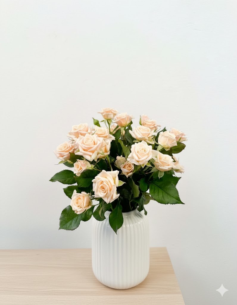 Broskyňová vetvová ruža (10 stoniek)