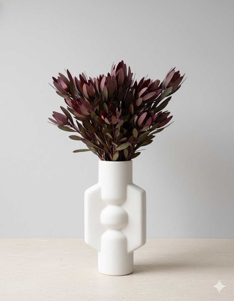 Červený leucadendron (10 stoniek)